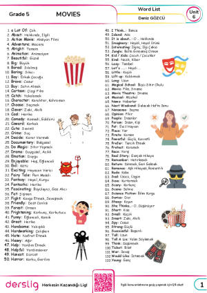 Grade 5 Unit 6 Word List
