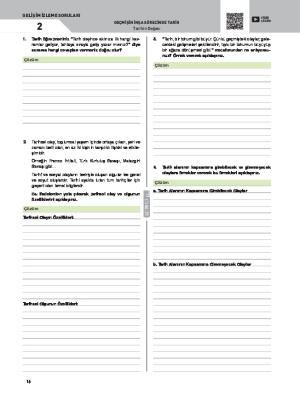 Gelişim İzleme Soruları-2 Tarihin Doğası