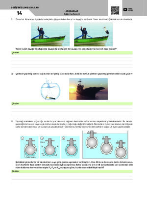 Kaldırma Kuvveti Gelişim İzleme Soruları - 14