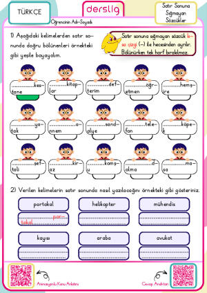 Satır Sonuna Sığmayan Sözcükler