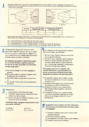 1.ünite çıkmış sınav soruları