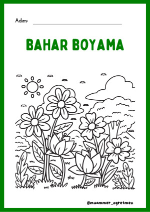 Bahar Mevsimi Boyama (7 sayfa )