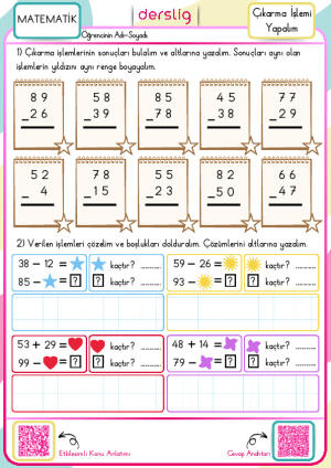 Çıkarma İşlemi Yapalım