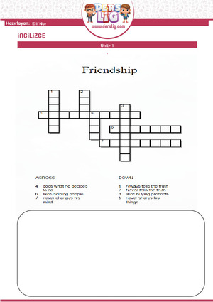 Friendship Worksheet