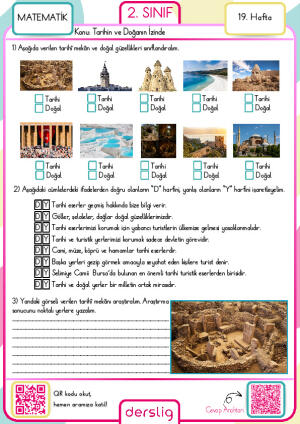 2. Sınıf 19. Hafta Ödevi