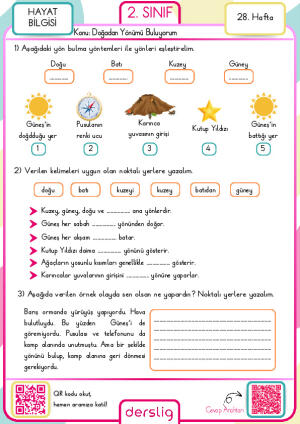 2. Sınıf 28. Hafta Ödevi