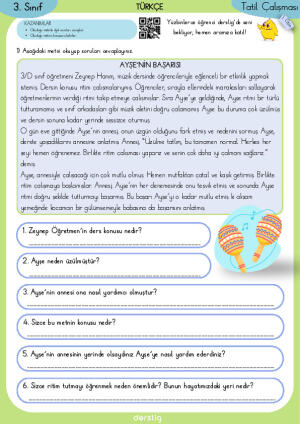 Yarıyıl Tatil Ödevi