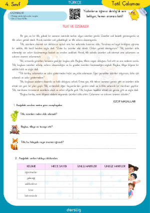 Yarıyıl Tatil Ödevi