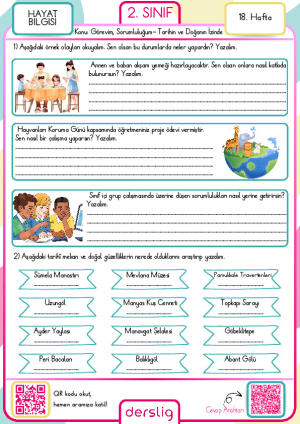 2. Sınıf 18. Hafta Ödevi
