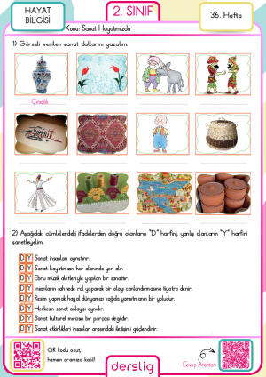 2. Sınıf 36. Hafta Ödevi