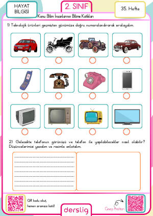 2. Sınıf 35. Hafta Ödevi