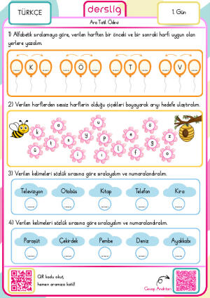 Kasım Ara Tatil Ödevi