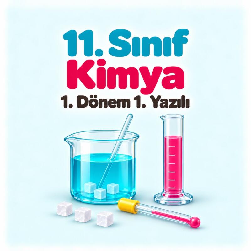 11. Sınıf Kimya 1. Dönem 1. Yazılı Hazırlığı