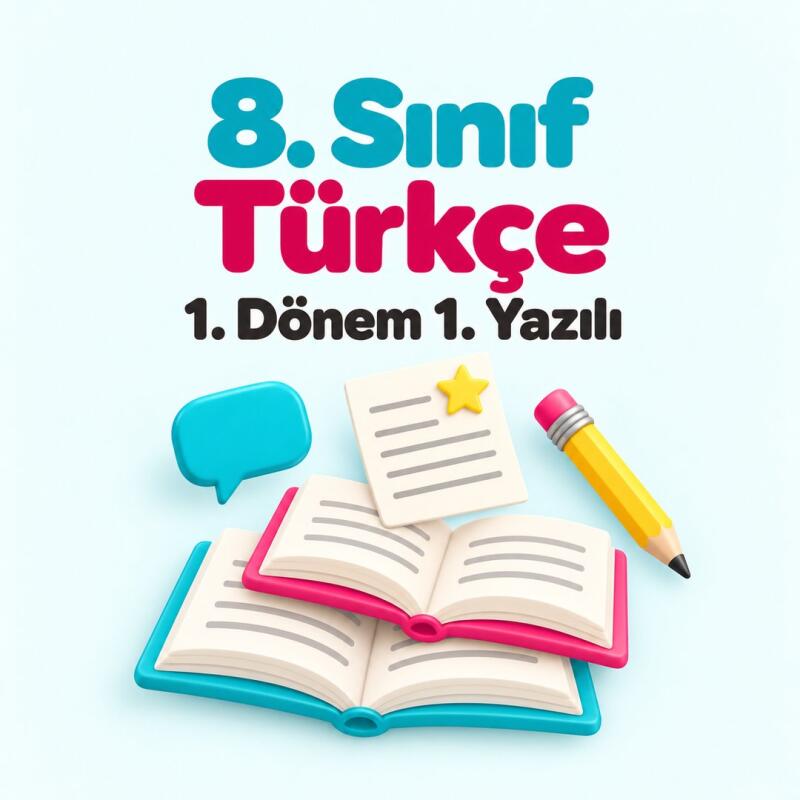 8. Sınıf Türkçe 1. Dönem 1. Yazılı Hazırlığı