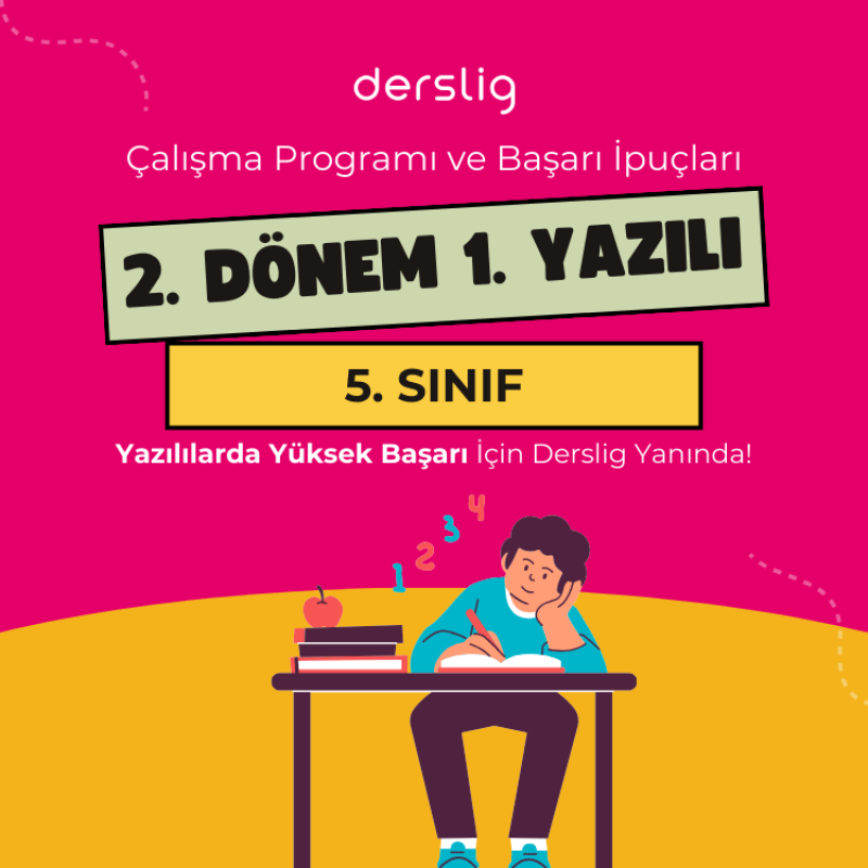 5. Sınıf 2. Dönem 1. Yazılı Çalışma Programı