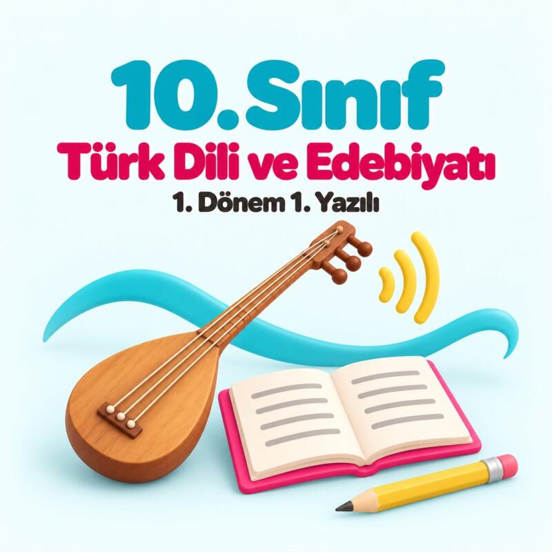 10. Sınıf Türk Dili ve Edebiyatı 1. Dönem 1. Yazılı Hazırlığı
