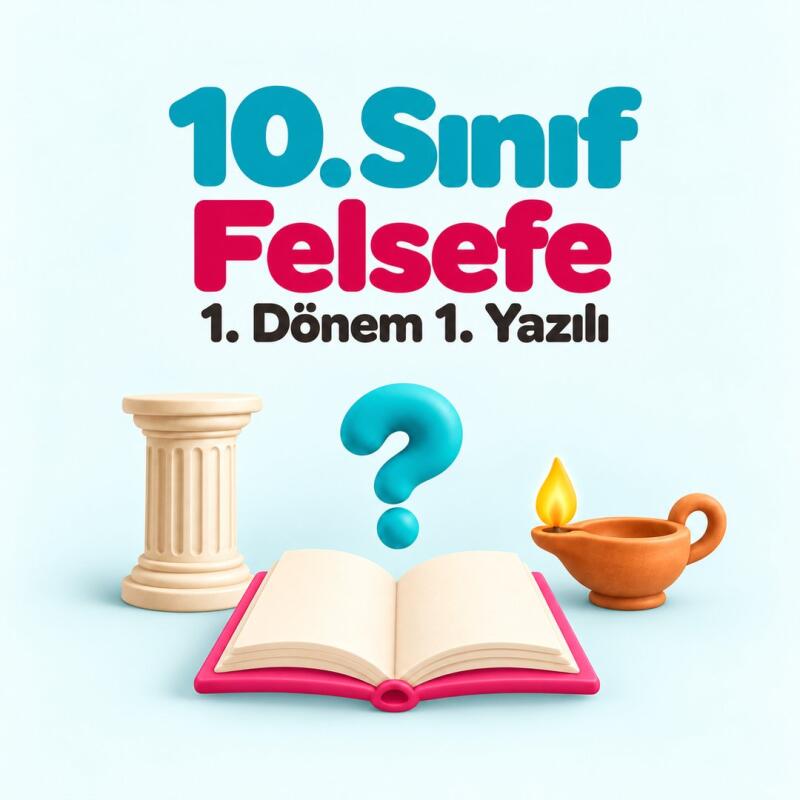 10. Sınıf Felsefe 1. Dönem 1. Yazılı Hazırlığı