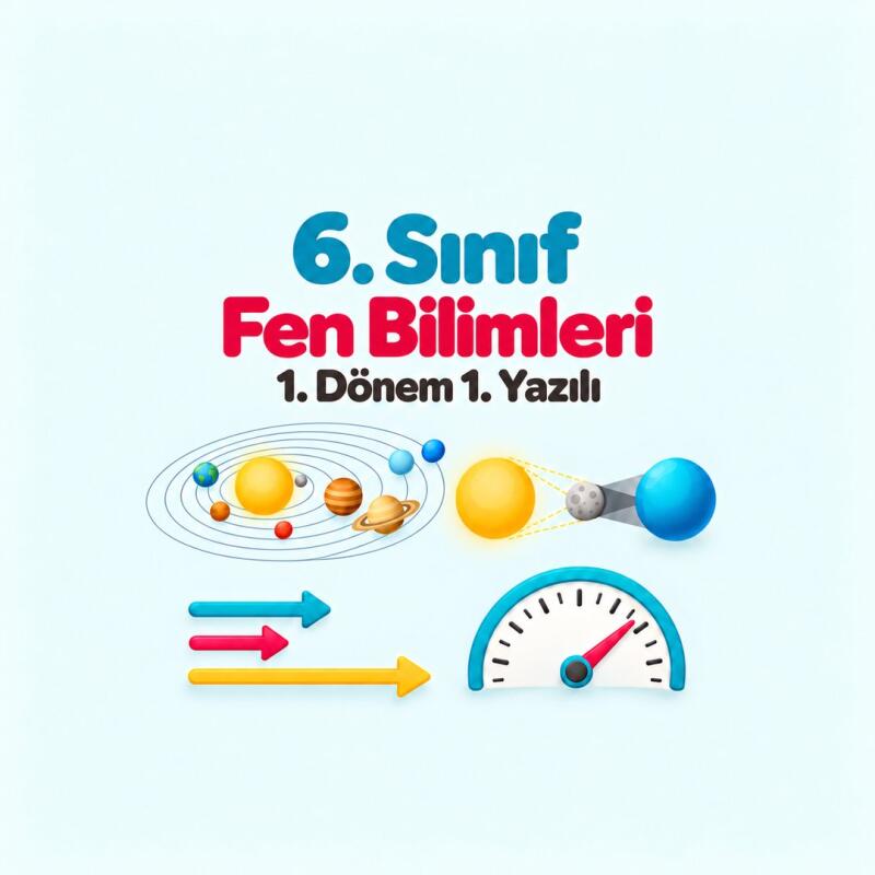6. Sınıf Fen Bilimleri 1. Dönem 1. Yazılı Hazırlığı
