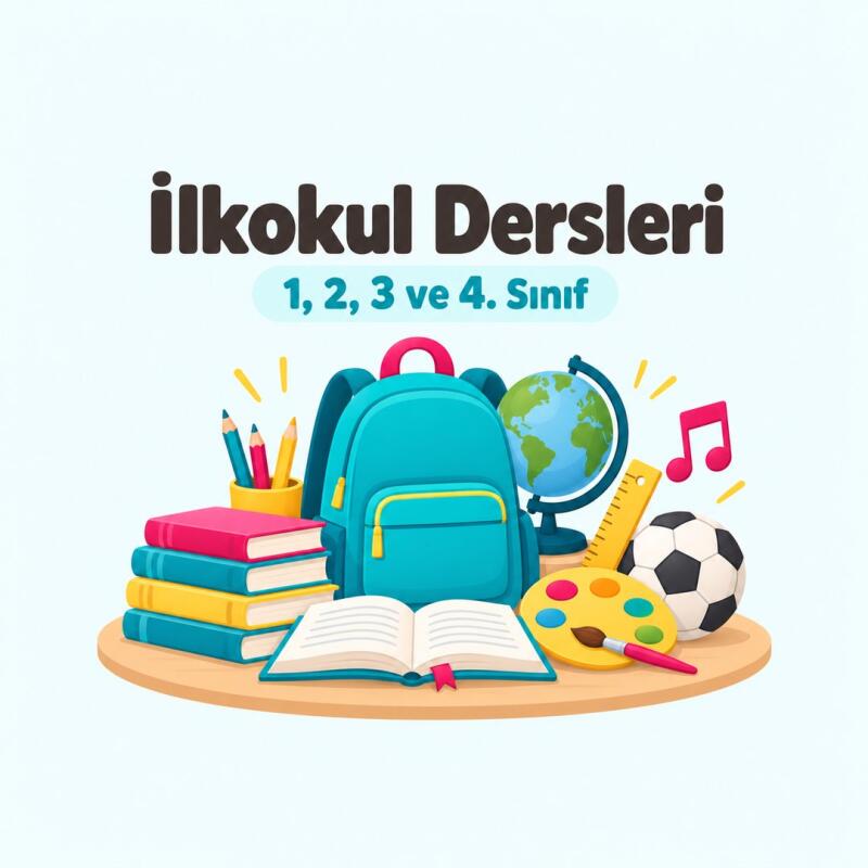 1-4. Sınıf Dersleri: İlkokulda Hangi Dersler Var?