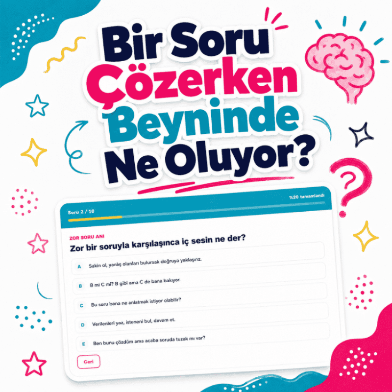 Bir Soru Çözerken Beyninde Ne Oluyor?