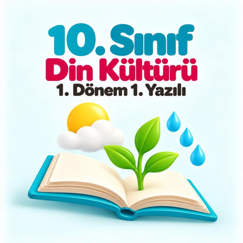 10. Sınıf Din Kültürü 1. Dönem 1. Yazılı Hazırlığı