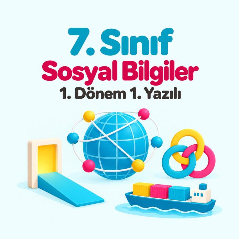 7. Sınıf Sosyal Bilgiler 1. Dönem 1. Yazılı Hazırlığı