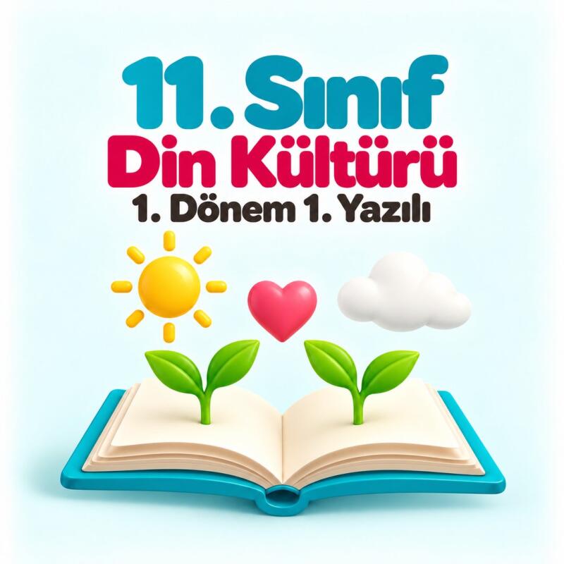11. Sınıf Din Kültürü 1. Dönem 1. Yazılı Hazırlığı