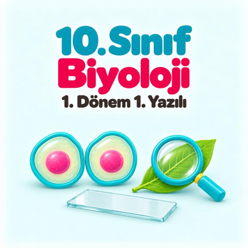 10. Sınıf Biyoloji 1. Dönem 1. Yazılı Hazırlığı