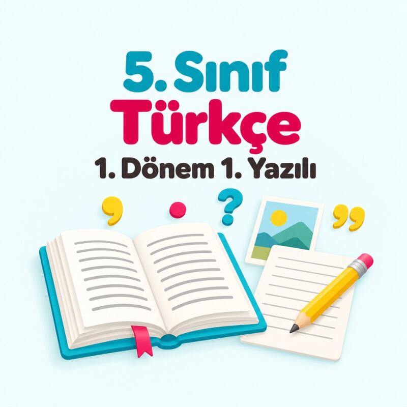 5. Sınıf Türkçe 1. Dönem 1. Yazılı Hazırlığı