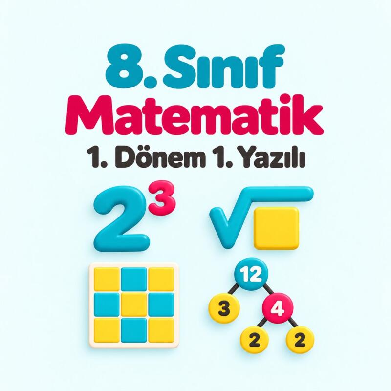 8. Sınıf Matematik 1. Dönem 1. Yazılı Hazırlığı