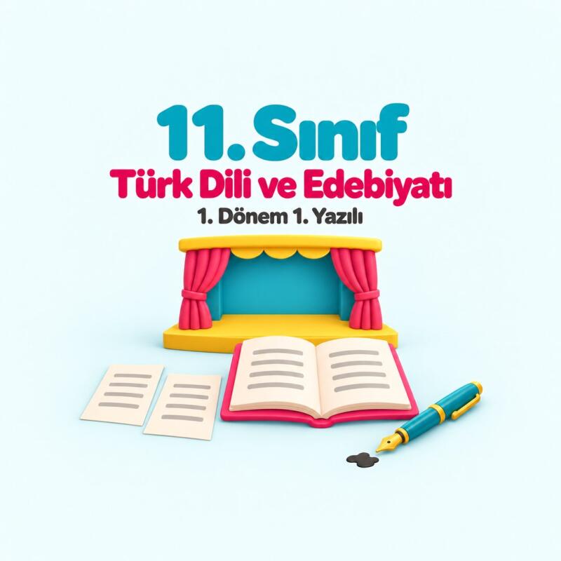 11. Sınıf Türk Dili ve Edebiyatı 1. Dönem 1. Yazılı Hazırlığı