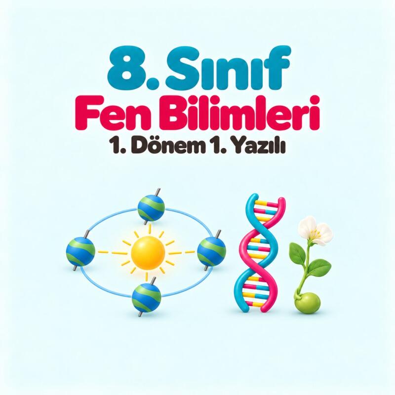 8. Sınıf Fen Bilimleri 1. Dönem 1. Yazılı Hazırlığı