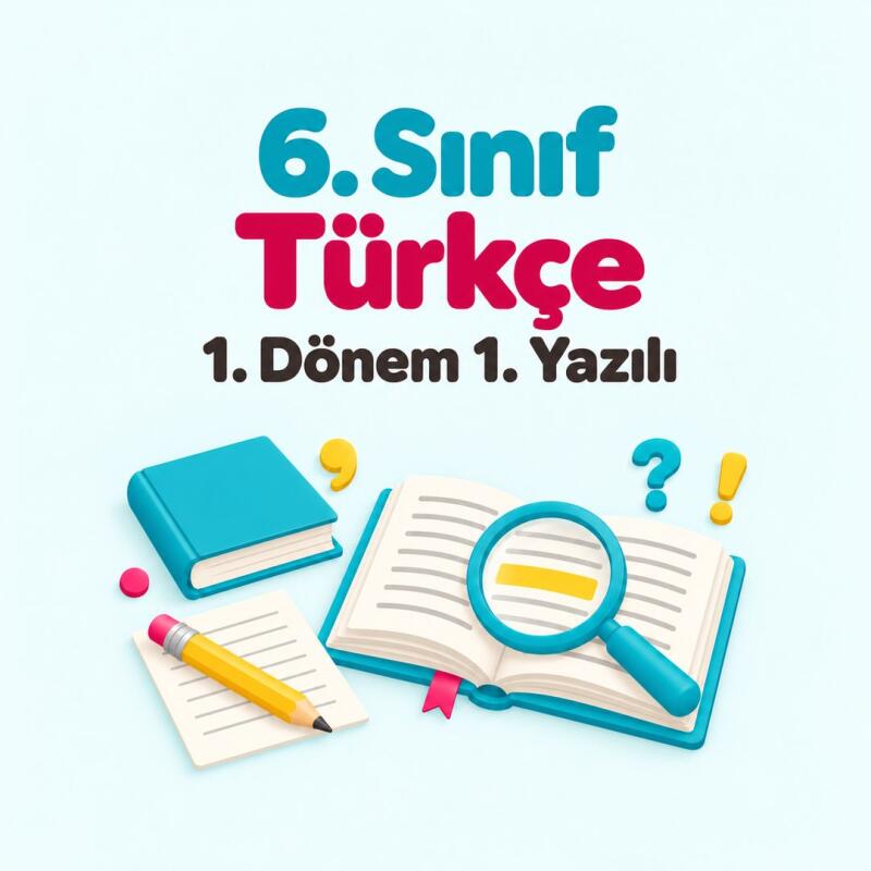 6. Sınıf Türkçe 1. Dönem 1. Yazılı Hazırlığı