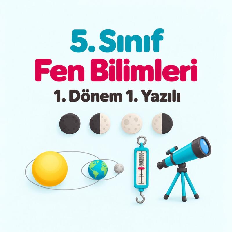 5. Sınıf Fen Bilimleri 1. Dönem 1. Yazılı Hazırlığı