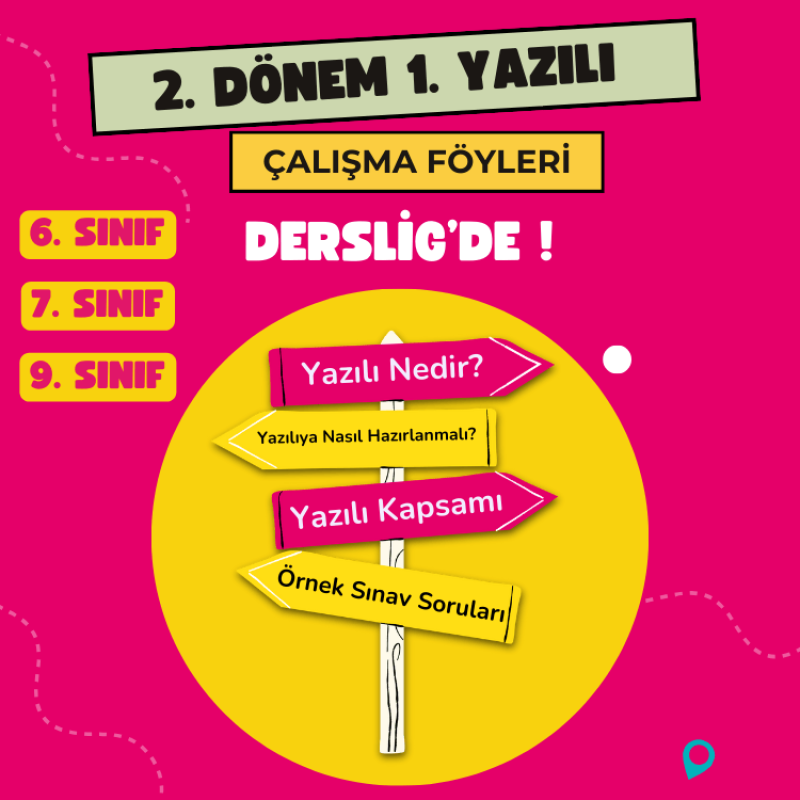 Derslig 2. Dönem 1. Ortak Yazılı Çalışma Föylerini Keşfedin!