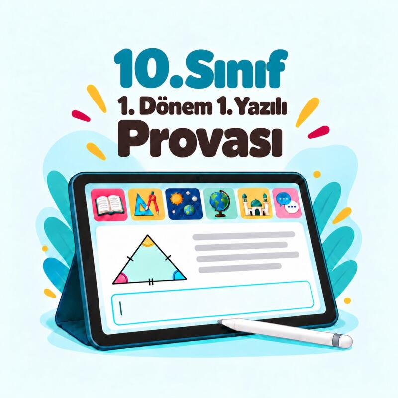 10. Sınıf 1. Dönem 1. Yazılı: Konular, Senaryolar