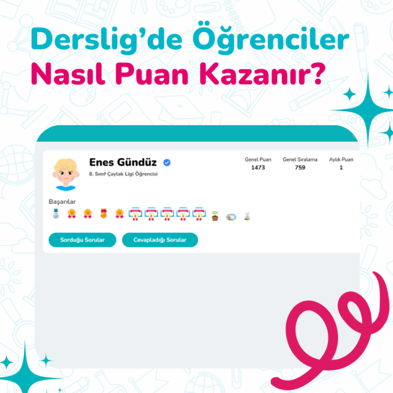 Puan Kazandıran Derslig Özellikleri