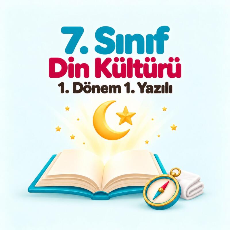 7. Sınıf Din Kültürü 1. Dönem 1. Yazılı Hazırlığı