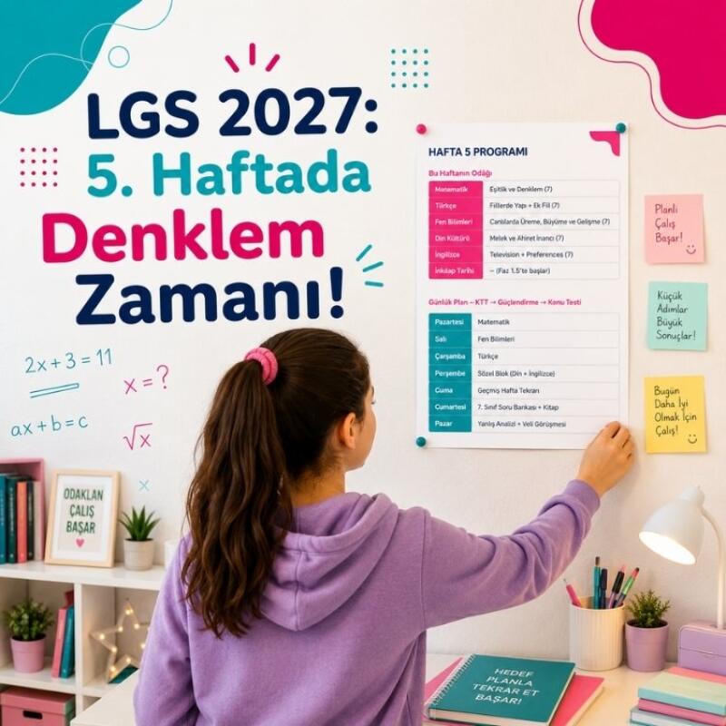 LGS 2027: 5. Haftada Denklem Zamanı!