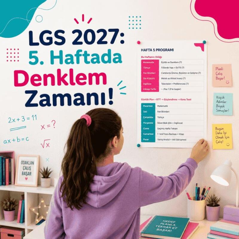 LGS 2027: 5. Haftada Denklem Zamanı!