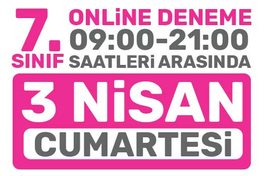 Türkiye Geneli Online Deneme 7. Sınıflar