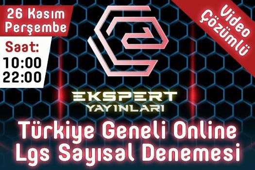 Ekspert Yayınları Türkiye Geneli Sayısal LGS Denemesi