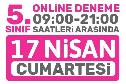 Türkiye Geneli Online Deneme 5. Sınıflar