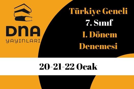 DNA Yayınları Türkiye Geneli 7. Sınıf Online Deneme
