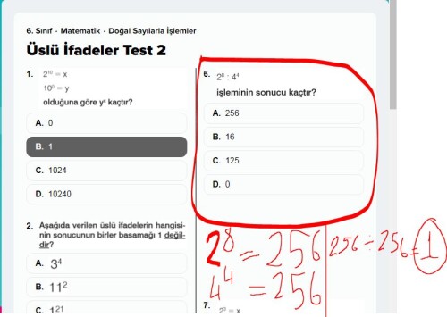 Bu soru sizcede hatalı değil mi ? Çünkü cevap 1 oluyor.