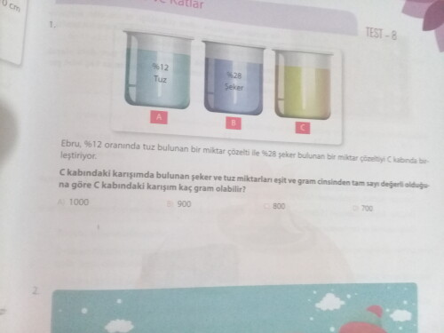 Bu sorunun cevabını atar misiniz?