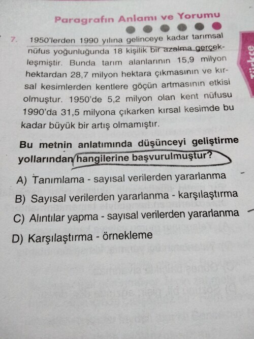 ben b şıkkı buldum doğru mu