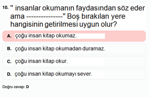 Nasıl ya gerçekten cevabım yanlış mı?