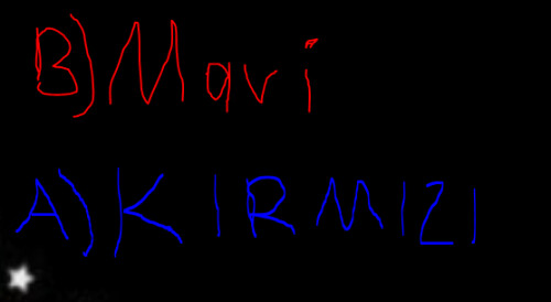 SORUM : hangisi kırmızı ?
