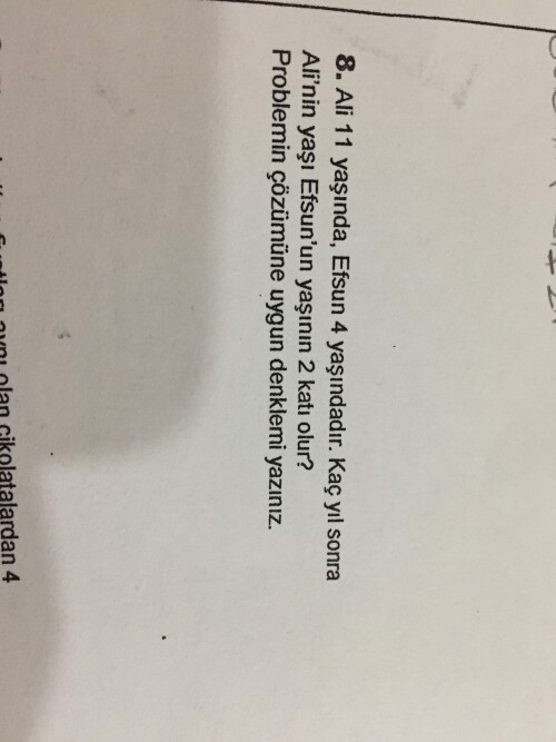 Arkadaşlar bu denklem kurmayı yapabilirmisiniz yapana🌠🤩